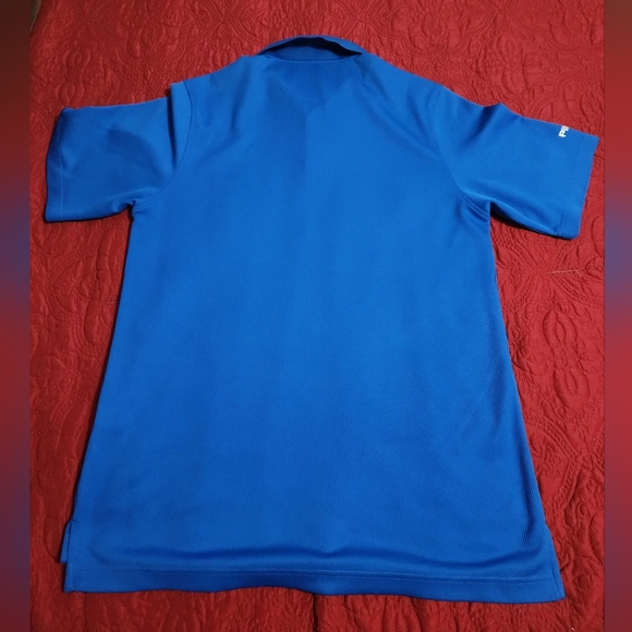 Ping Men's Large Performance Short Sleeve 100% Polyester Blue Golf Polo Shirt - Picture 5 of 5